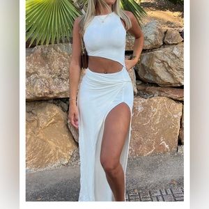 White Fox Off White Maxi Dress